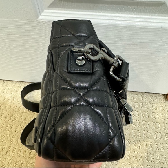 Christian Dior Small Diorcamp Bag Macrocannage Balck Leather Gunmetal Hardware - Picture 9 of 15
